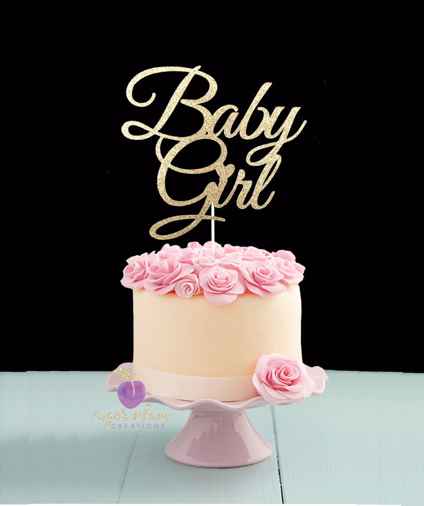 Baby Girl Cake Topper