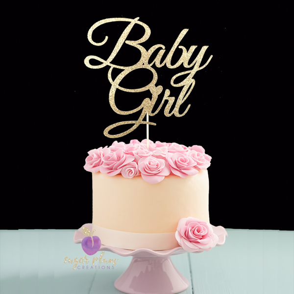 Baby Girl Cake Topper