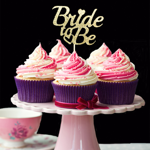 Bride to Be Cupcake Toppers