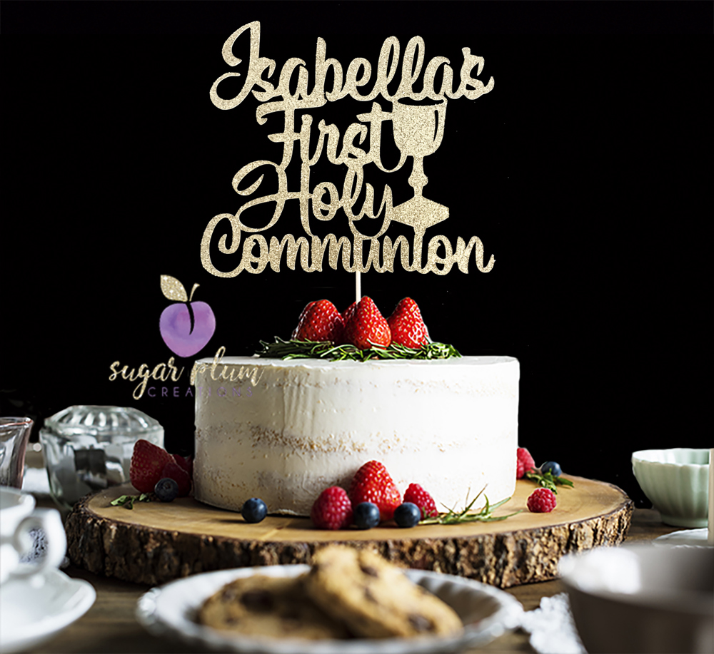 First Communion Cake Topper