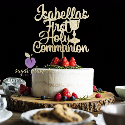 First Communion Cake Topper