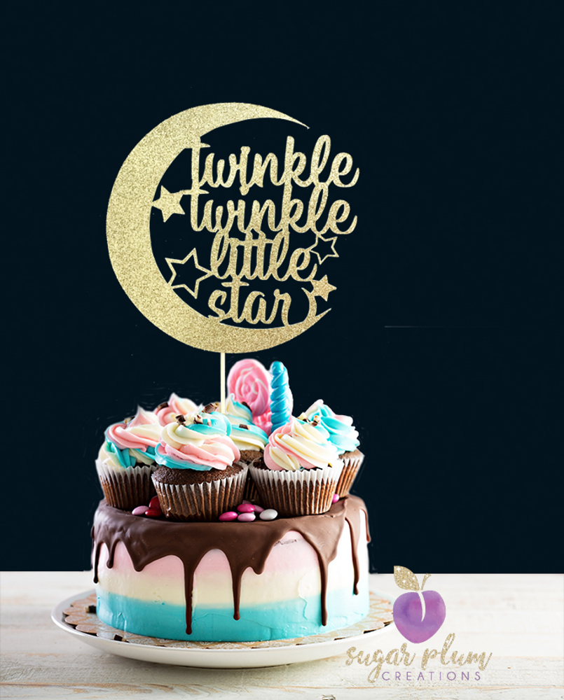 Twinkle twinkle little star cake topper