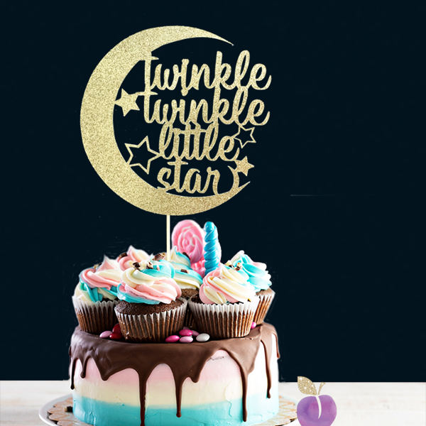 Twinkle twinkle little star cake topper