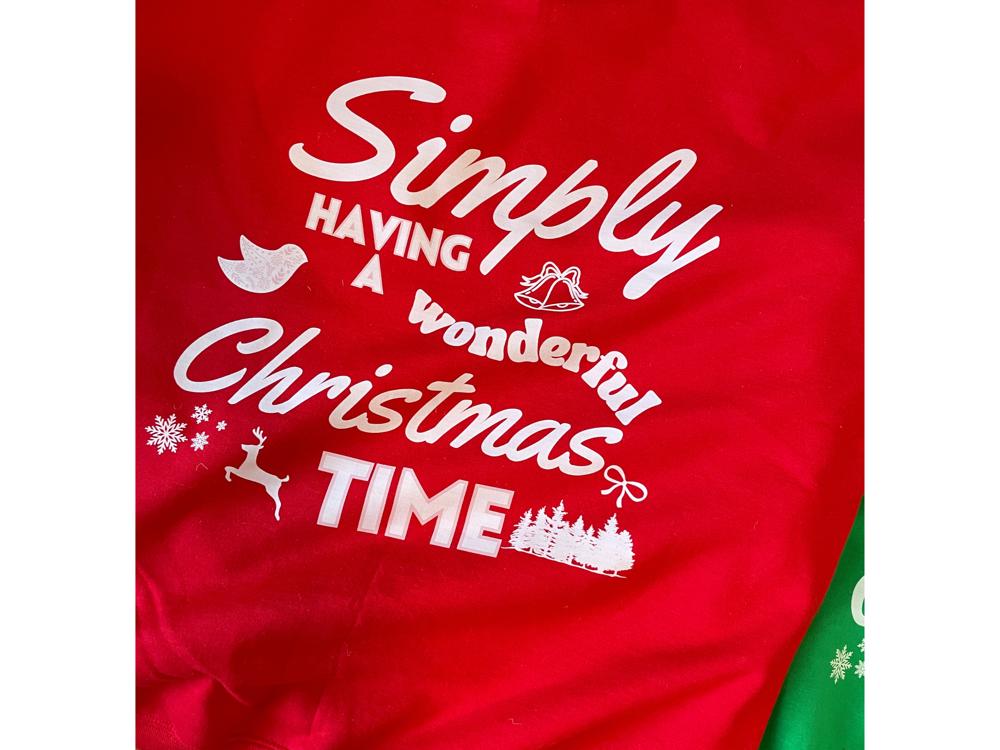 Christmas Sweatshirt- Simply Having a Wonderful Christmas Time