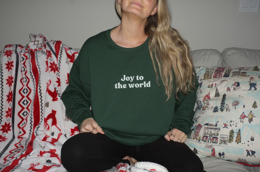 Christmas Sweatshirt- Let Earth Receive Her King