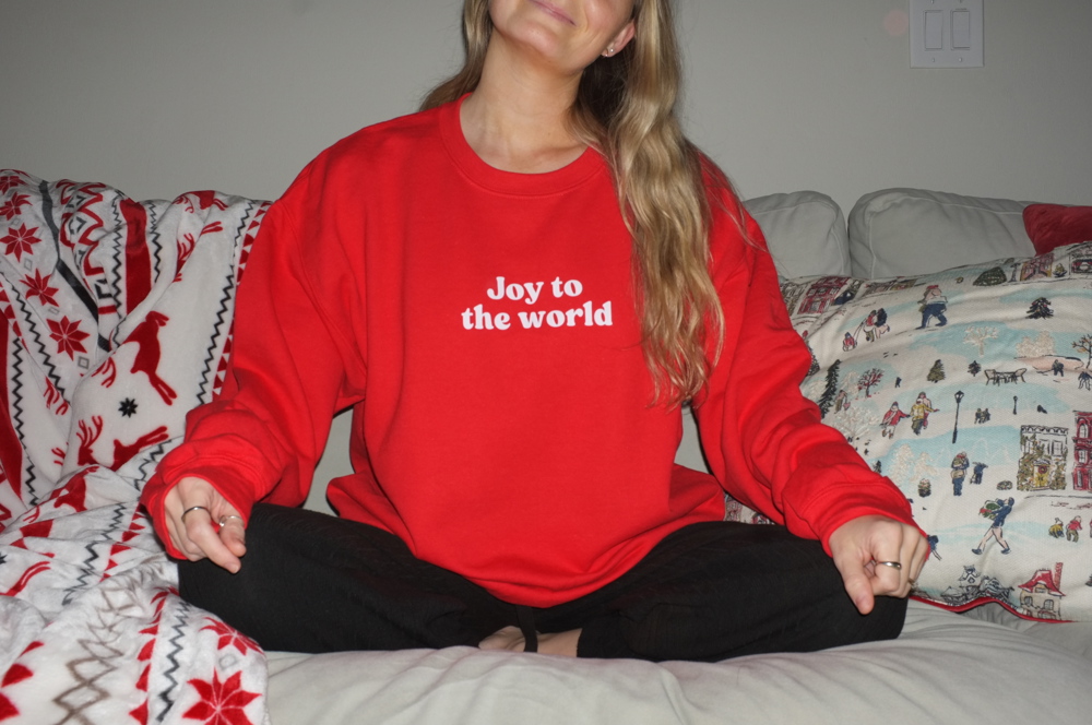 Christmas Sweatshirt- Let Earth Receive Her King