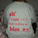  Christmas Sweatshirt- Oh Come Let Us Adore Him