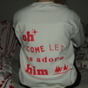  Christmas Sweatshirt- Oh Come Let Us Adore Him