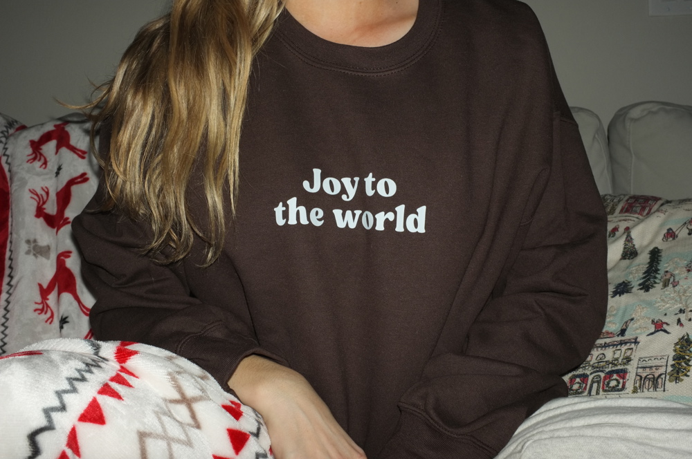 Christmas Sweatshirt- Let Earth Receive Her King