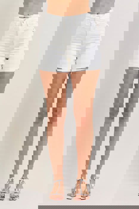 Judy Blue High Waist Slim White Denim Short 150362