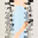  Judy Blue Boxy Featherweight Denim Shirt 5809