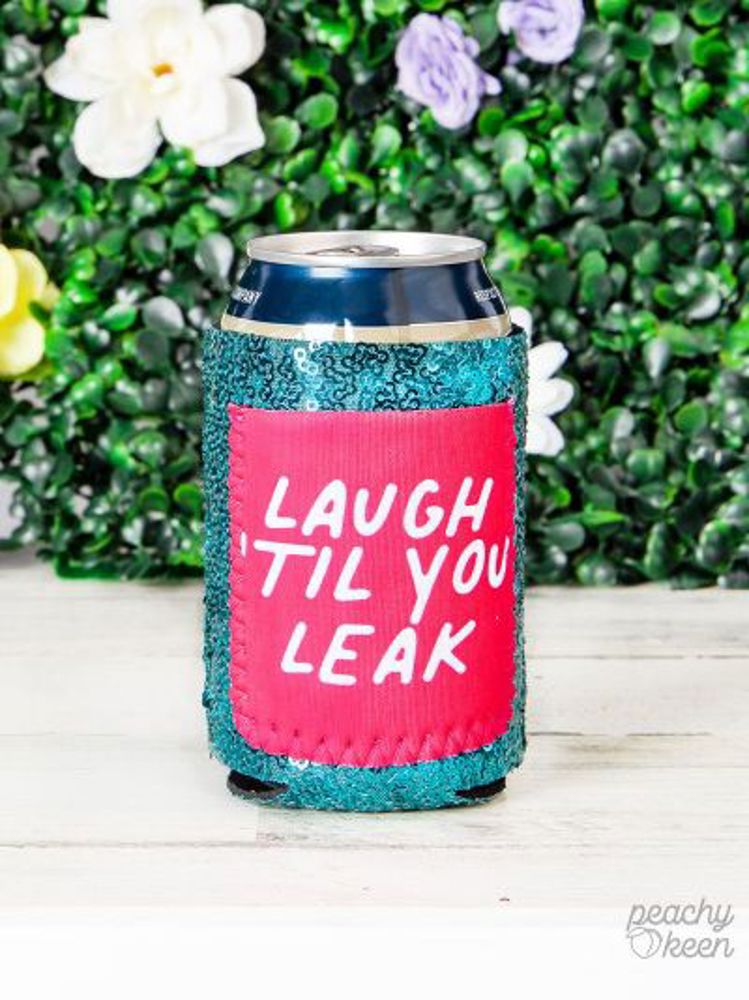 Peachy Keen Laugh 'Til You Leak Regular Can Cooler