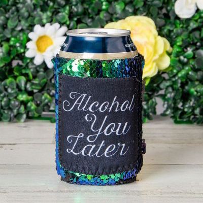 Peachy Keen Alcohol you later sequin regular can cooler