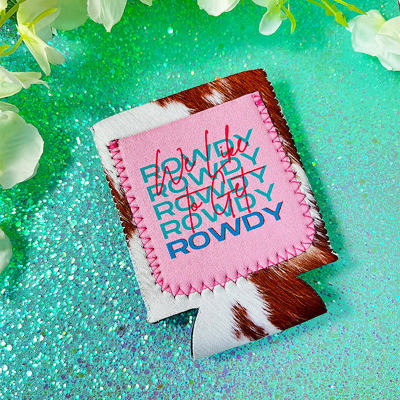 Peachy Keen Rowdy Sequin Regular Can Cooler