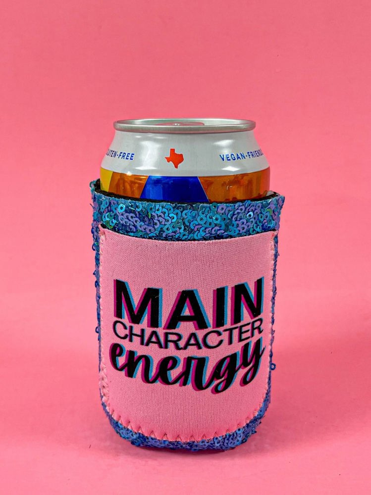 Peachy Keen Main Character Energy Regular Can Cooler