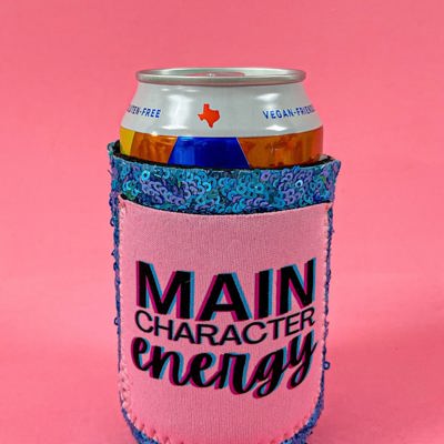 Peachy Keen Main Character Energy Regular Can Cooler