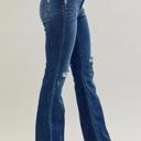  Judy Blue Mid Rise Hand Sand & Destroy Bootcut Denim Jeans 82541