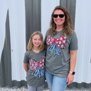  Texas True Threads Callie Ann Stelter Patriotic Bow Tee - YOUTH