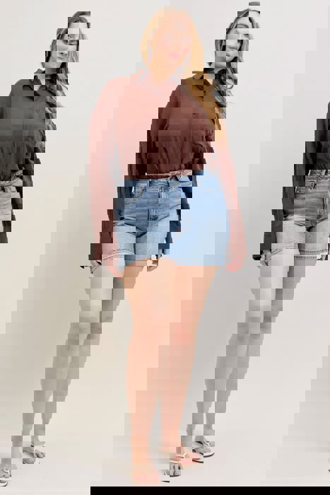 Judy Blue High Waist Slim Denim Short 152104