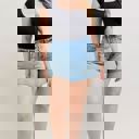  Judy Blue High Waist Rigid Magic Raw Side Seams Denim Short 150368