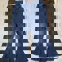  Bailey’s Blossoms Girl's “Sophie” Black Wash Bell Bottom Flare Denim