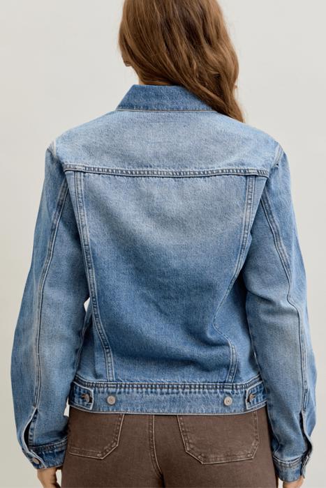 Judy Blue Rigid Magic Boyfriend Denim Jacket 7887