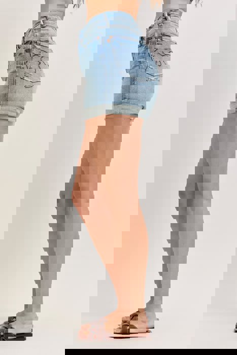 Judy Blue High Waist Tummy Control Slim Denim Short 150361