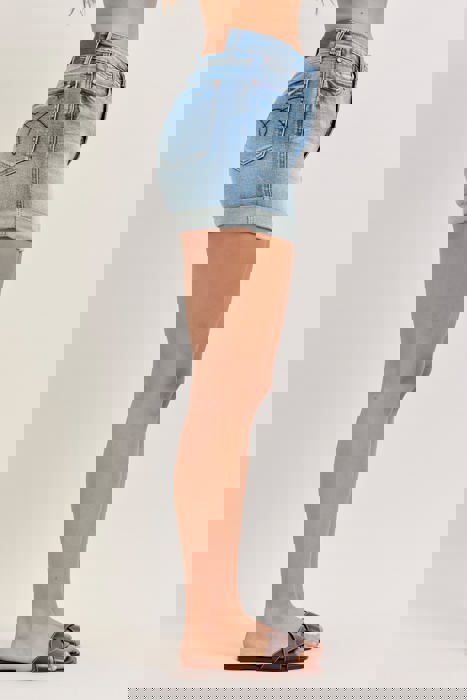 Judy Blue High Waist Tummy Control Slim Denim Short 150361