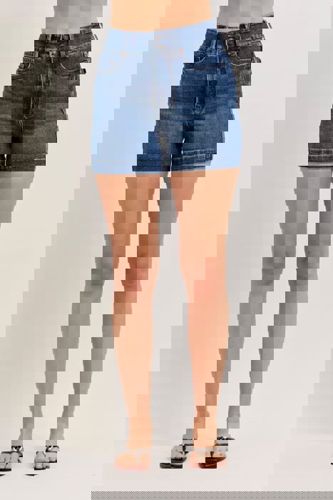 Judy Blue High Waist Tummy Control Slim Denim Short 150350