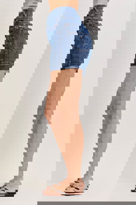 Judy Blue High Waist Tummy Control Slim Denim Short 150350