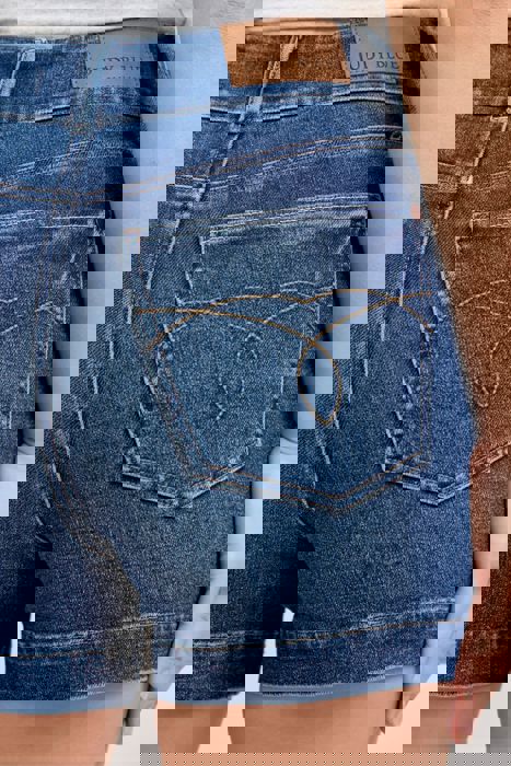 Judy Blue High Waist Tummy Control Slim Denim Short 150350