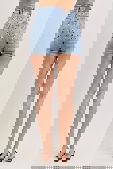 Judy Blue High Waist Slim Cell Phone Back Pocket Denim Short 152113