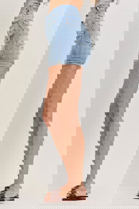 Judy Blue High Waist Slim Cell Phone Back Pocket Denim Short 152113