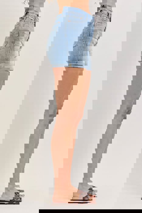 Judy Blue High Waist Slim Cell Phone Back Pocket Denim Short 152113