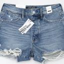  Judy Blue High Waist Button Fly Rigid Magic Cut Off Denim Short 150381