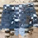  Judy Blue High Waist Button Fly Rigid Magic Cut Off Denim Short 150381