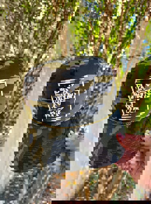 Southern Bliss Pray Behind My Back Camo Otto Trucker Hat