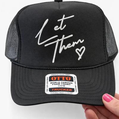 Southern Bliss Let Them Black Otto Trucker Hat