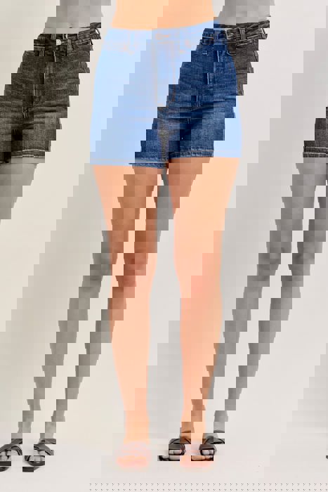 Judy Blue High Waist Tummy Control Slim Denim Short 150351