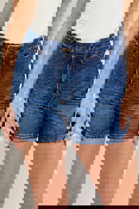 Judy Blue High Waist Tummy Control Slim Denim Short 150351