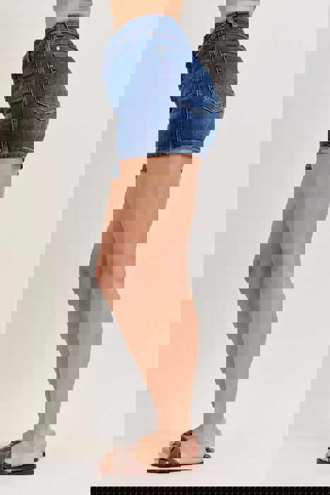 Judy Blue High Waist Tummy Control Slim Denim Short 150351