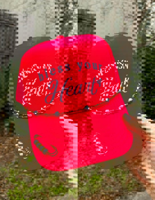 Southern Bliss Bless Your Heart Red Otto Trucker Hat