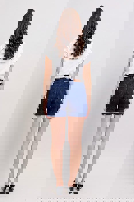 Judy Blue High Waist Dark Trouser Denim Short 15290