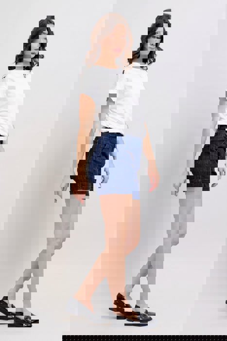 Judy Blue High Waist Dark Trouser Denim Short 15290