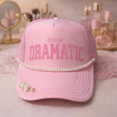Southern Bliss Little Bit Dramatic Light Pink Otto Trucker Hat