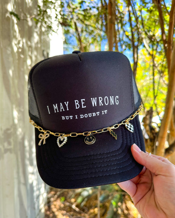 Southern Bliss I May Be Wrong But I Doubt It Black Otto Trucker Hat