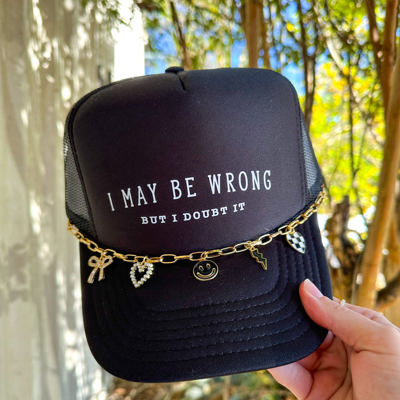 Southern Bliss I May Be Wrong But I Doubt It Black Otto Trucker Hat