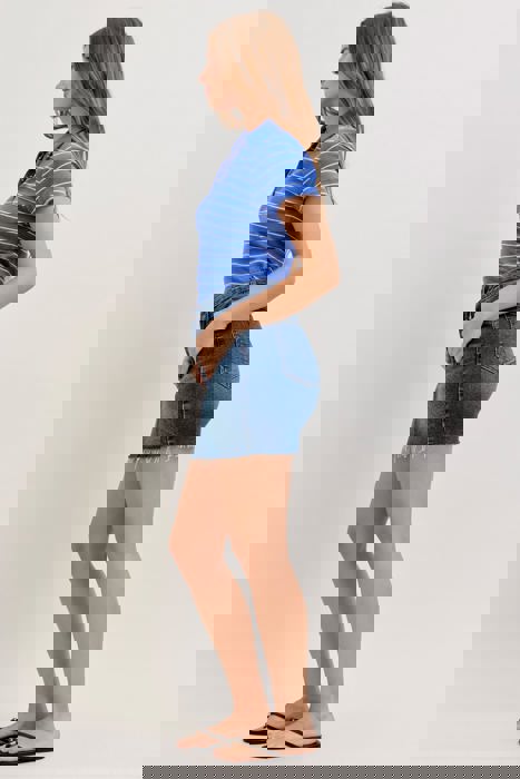 Judy Blue High Waist Rigid Magic Denim Skirt 2843