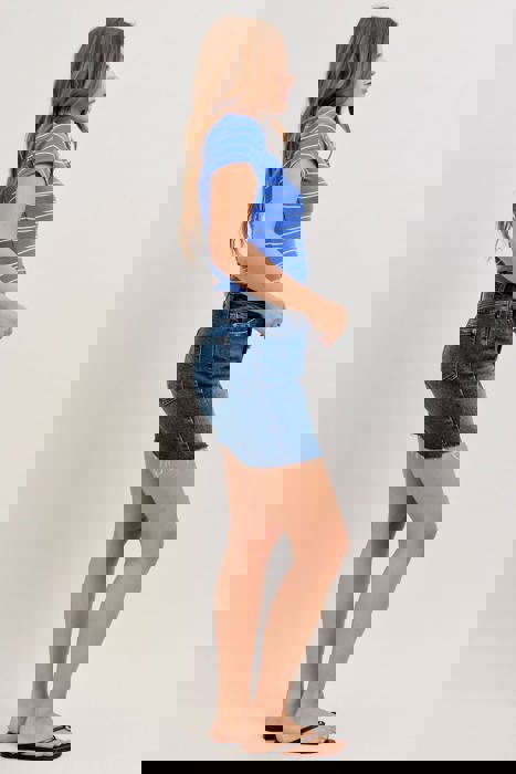 Judy Blue High Waist Rigid Magic Denim Skirt 2843