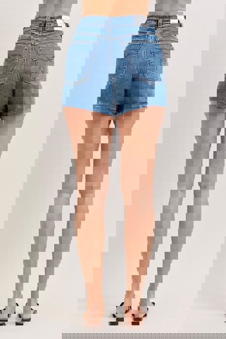 Judy Blue High Waist Rigid Magic Cut Off Denim Short 150379